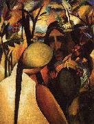 August Macke Indianer oil